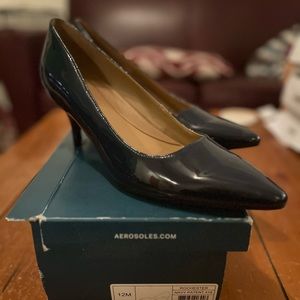 Aerosoles Rochester Patent Navy 12B